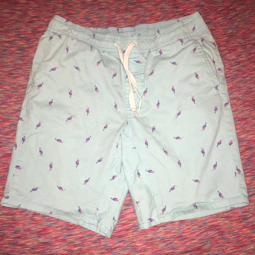 Men’s Blue Bird Printed Shorts